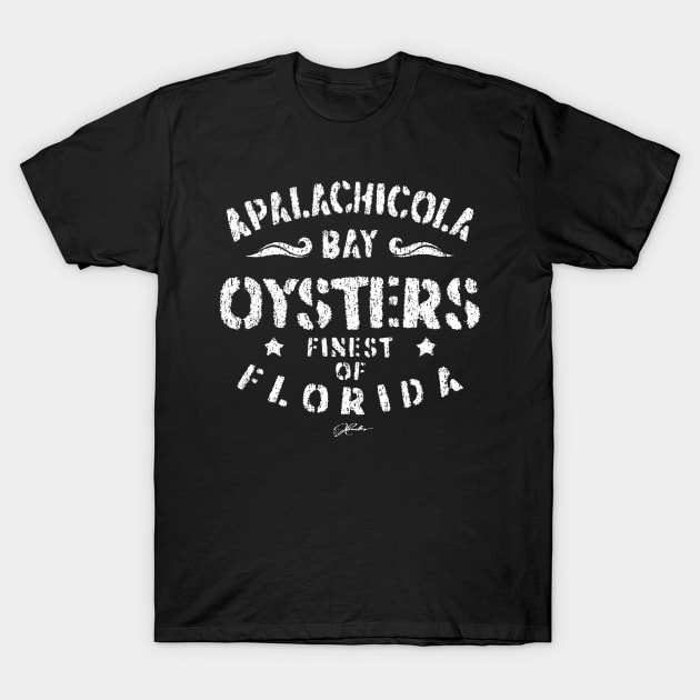 Apalachicola Bay, Florida - Oysters T-Shirt by jcombs